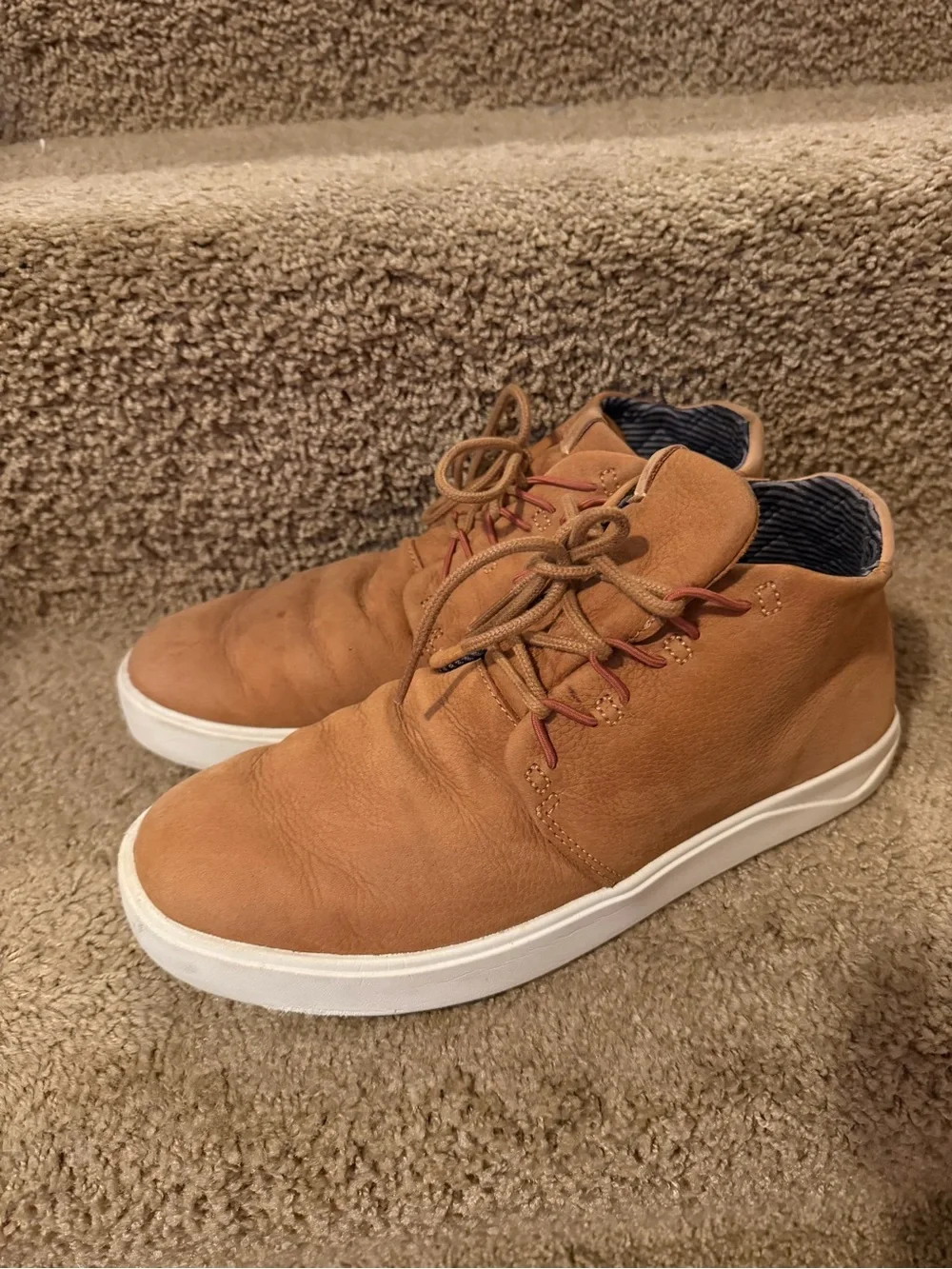 OluKai Papakū Boot in Tan with Cream Sole